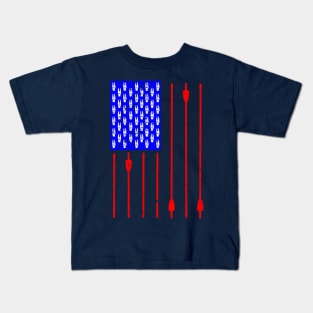 Archery American Flag Kids T-Shirt